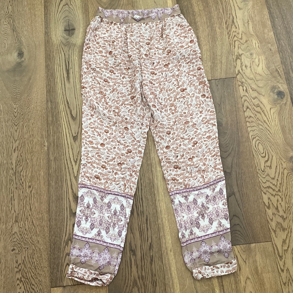 Pink Pattern Leopard Pants
